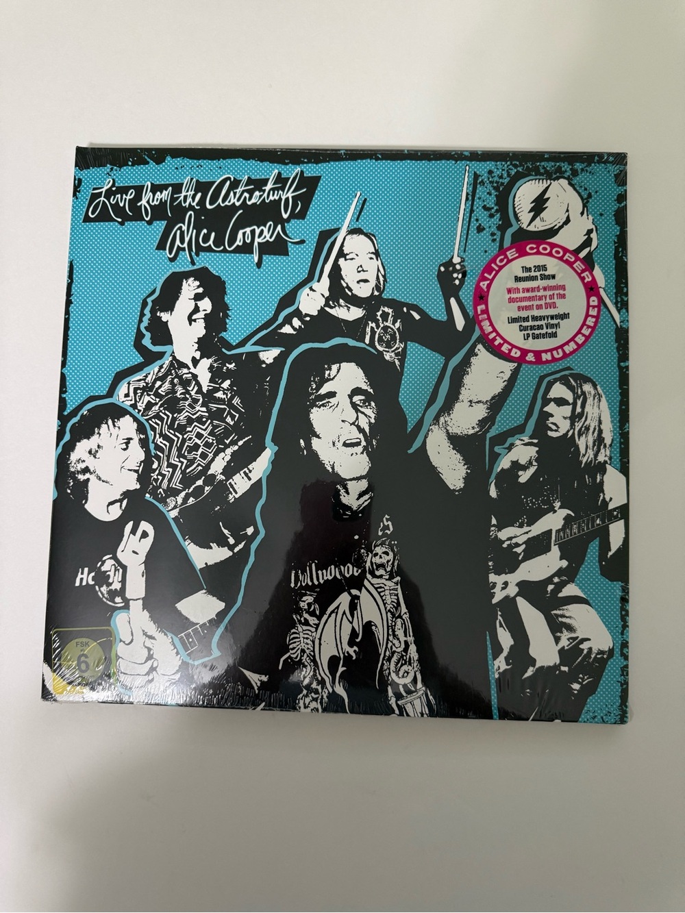 NEW RARE Alice Cooper live From  Astroturf Limited Number Curaçao Vinyl LP DVD
